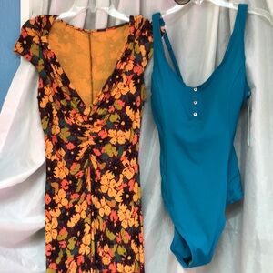 Christina blue swimsuit